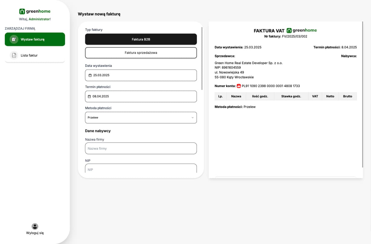 greenhome mockup screen content
